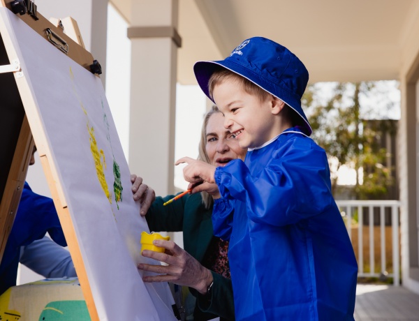 st marcellin kid painting