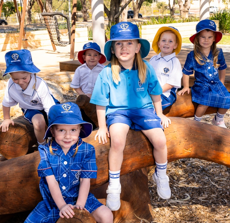 St Marcellins Photos - kids in playground